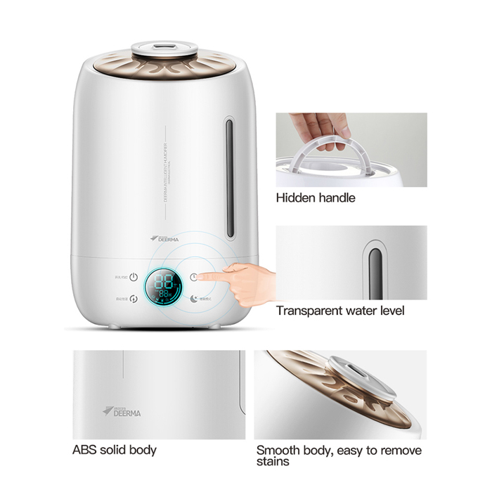 Deerma Humidifier Timing With Intelligent Touch Screen 5 Liter - F600